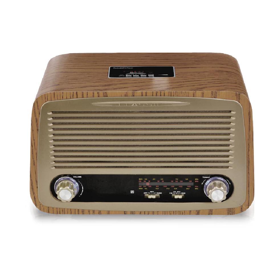 Parlante Radio Retro Madera | TECNO E-SIM | Tienda de Tecnología y Música