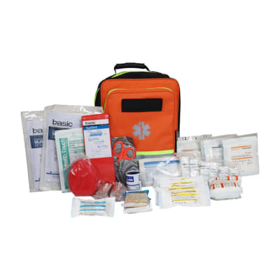 Bolso Mochila Trauma Basic EMERPRO - Narajo - Equipada Full