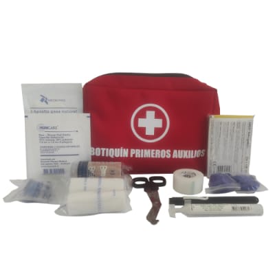 Botiquin Primeros Auxilios -  Rojo - estampado
