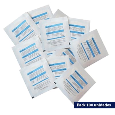 Compresa de gasa Aluderm  10X10 CM  - esteril duracion 20 años - PACK 100 unidades