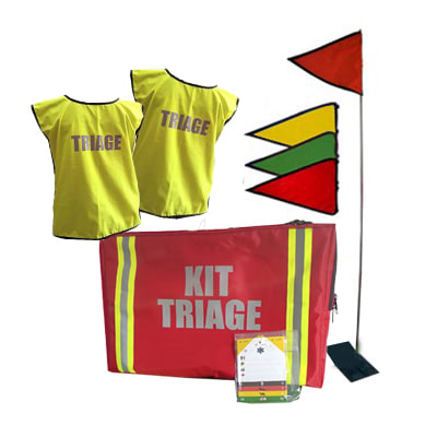 Kit de gestion de catastrofe con banderines