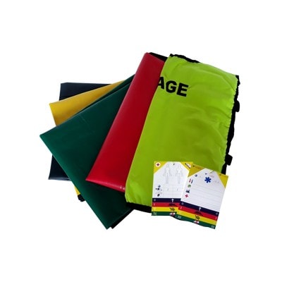 Kit de Gestión de Catastrofe FULL c/bolso de transporte-incluye: 4 Lonas 2x2 mts (1 verde 1 amarilla
