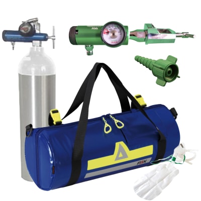 Kit de oxigeno MEDI-OXI PAX - Incluye Cilindro D, Regulador 15LPM y Mascarilla Reservorio Adulto1