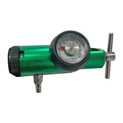 Regulador de oxígeno 15 LPM, con barba compacta.1