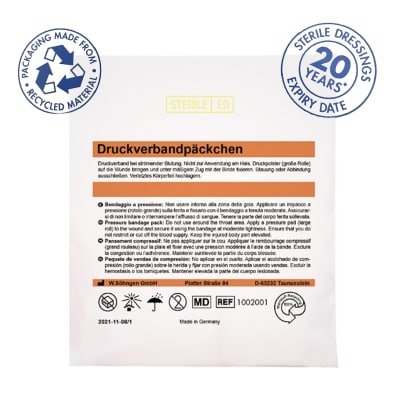 Vendaje de Compresión - CE - estéril 20 años