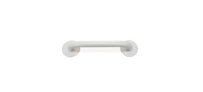 Barra baño esmaltada blanca 30 cm