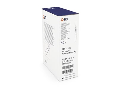 Branula IV Cateter Autoguard BD 16G cja x 50 uds.