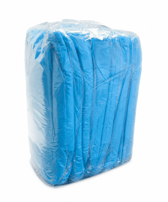 Pechera Plástica desech. Azul con manga ojal SM blx10