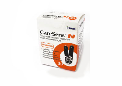 Cintas Reactivas para Glucosa CareSens® N