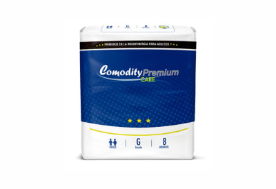 Pañal Comodity Premium Adulto Talla G x 8 uds