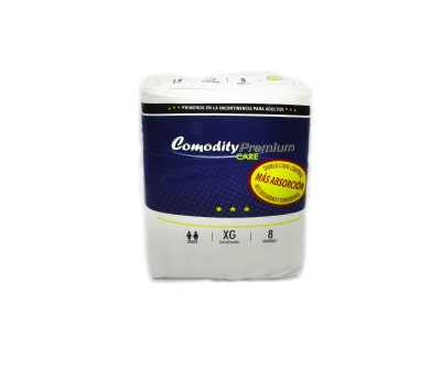 Pañal Comodity Premium Adulto Talla XG x 8 uds
