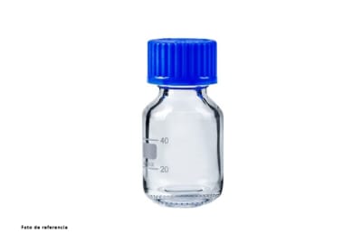 Frasco Laboratorio Graduado Tapa Rosca Azul