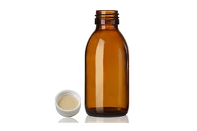 Frasco Ambar vidrio con tapa 100ml