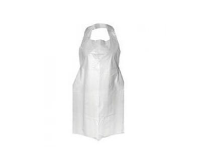 Pechera Plástica sin Mangas color Blanco 100 unds.