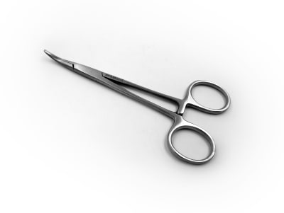 Pinza Hemostática Mosquito Curva H&S 12,5 cm