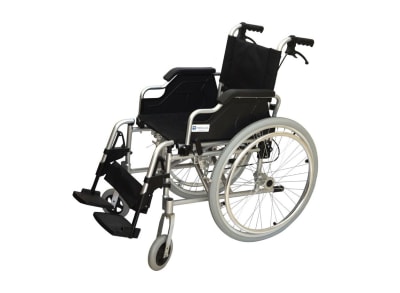 Silla de Ruedas Aluminio Doble Cruceta