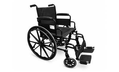 Silla de Ruedas Esmaltada Negra G-909B46YK