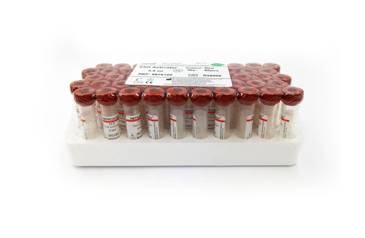 Tubo IMPROMINI Tapa Roja 0,5 ML. X  50 PCS1