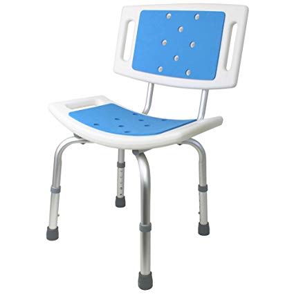 Silla Baño con respaldo y antideslizante1