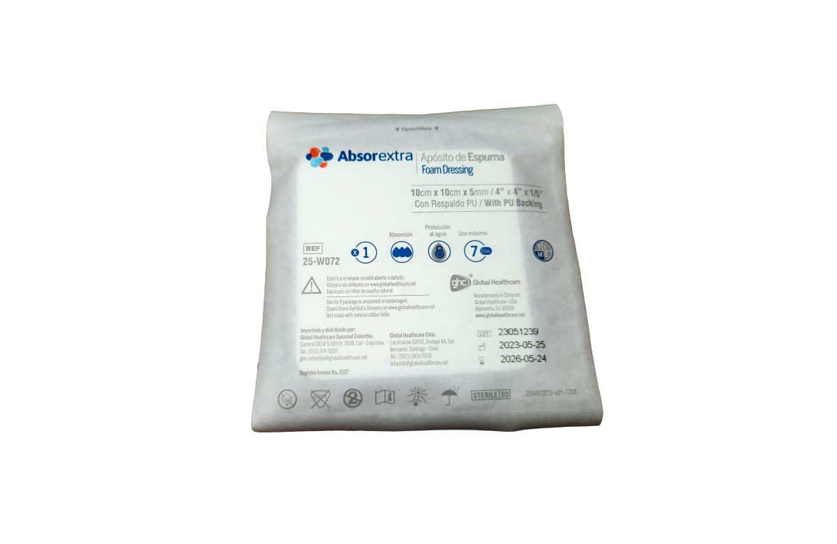 Apósito de Espuma Absorextra Global Healthcare 25-W0721