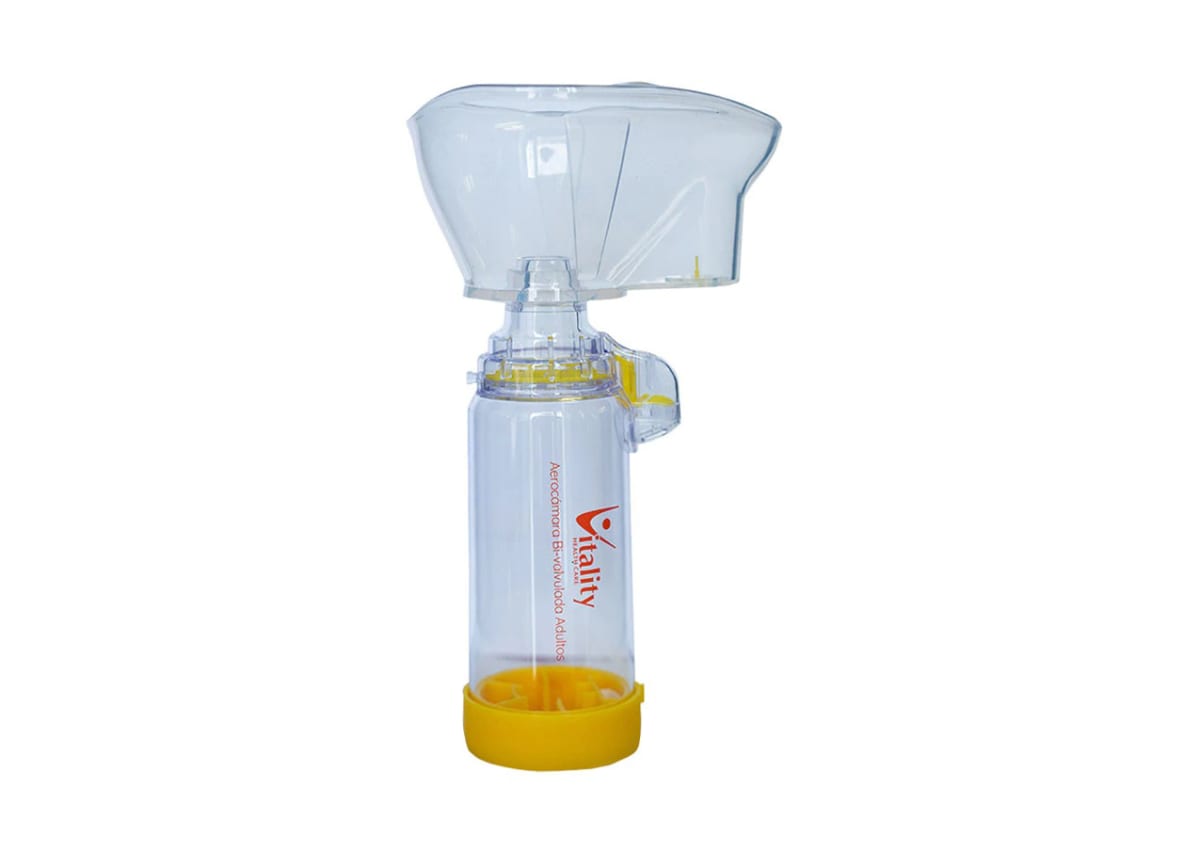 Aero cámara Vitality Bi- Valvulada c/ Mascarilla Adulto2