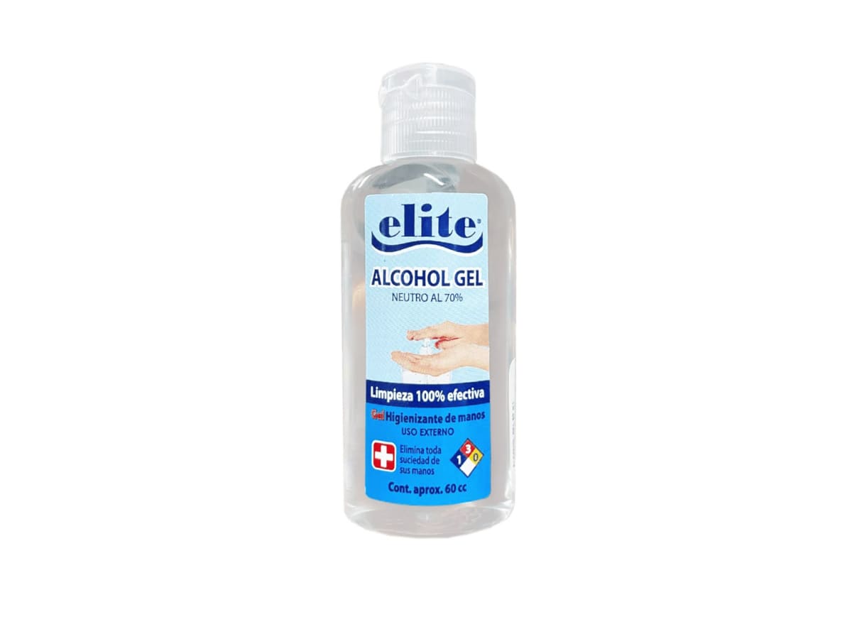 Alcohol Gel Neutro al 70% Elite 60ml1