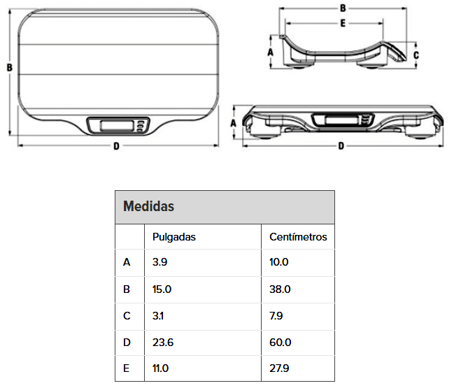 Balanza Digital Pediátrica Rice Lake RL-DBS ref 1125712