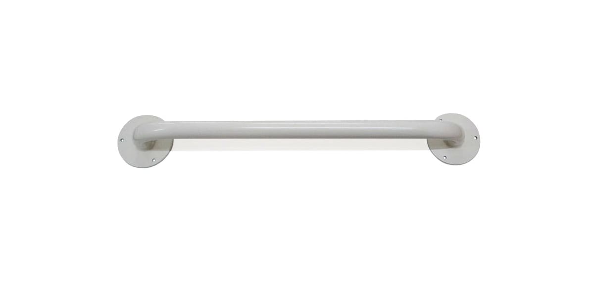 Barra baño esmaltada blanca 60 cm1