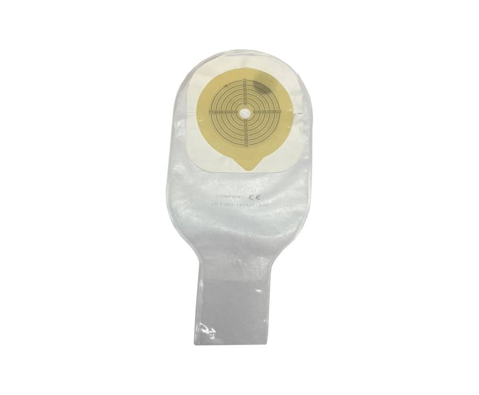 Bolsa Colostomía Confort Transparente cierre c/pinza ref 110121