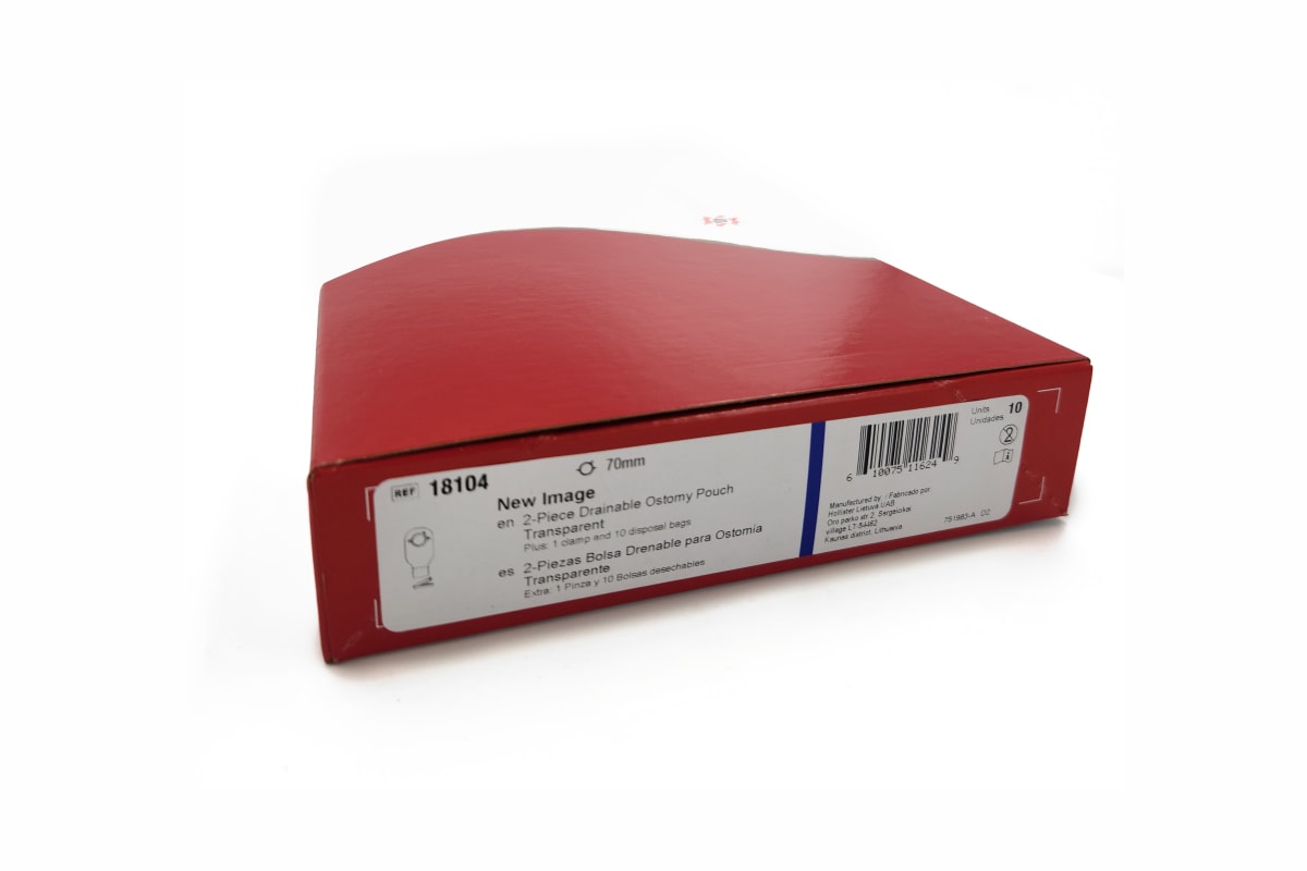 Bolsa Colostomía Hollister 70mm Transparente ref 18104 caja x 10 uds.1