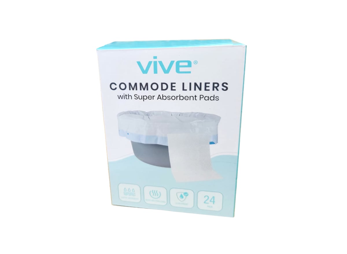 Bolsas Desech. para Baño Portátil x 24 ud. con Apósitos Superabsorbentes  Vive® LVA10771