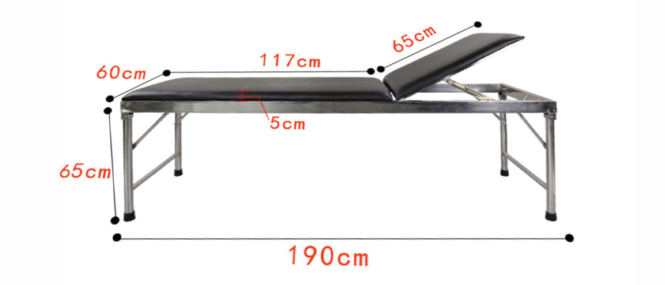 Camilla de Examen Acero Inoxidable Suncare EC032