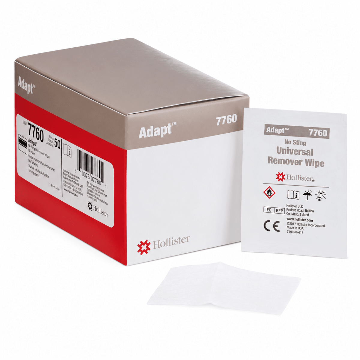 Removedor de Adhesivo en toallitas Hollister Adap 7760 Cjx50 unidades1