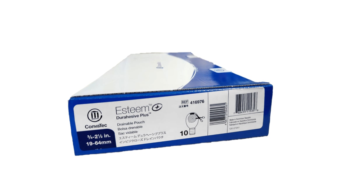 Bolsa Convatec Esteem 19-64mm ref 416976 Sistema 1 Pieza Transparente Pack cja x10 ud1