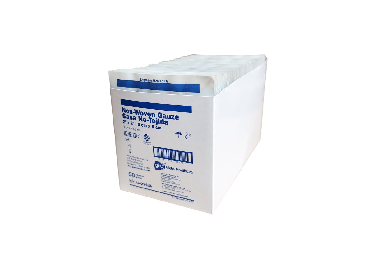 Gasa Estéril No Tejida 5x5 cm Global Healthcare cjx50 unds1