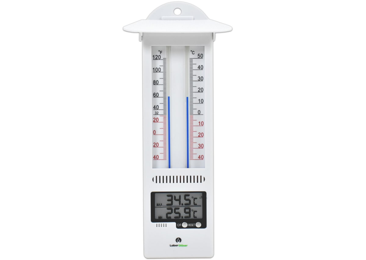 Termómetro Digital Máximo y Mínimo -40 a 50 °C Labor Gläser1