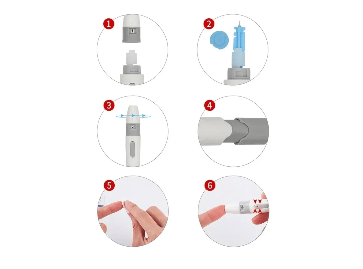 Lancetero Plástico Blanco2