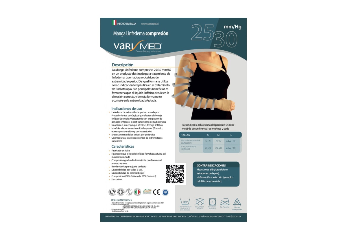Manga Linfedema Varimed 25-30mmHg1