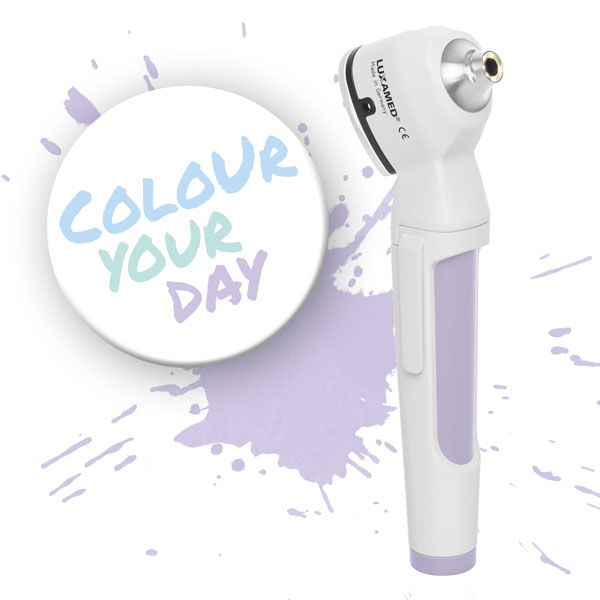 Otoscopio LuxaScope Auris LED 2.5 V CYD Lilas Delicats1