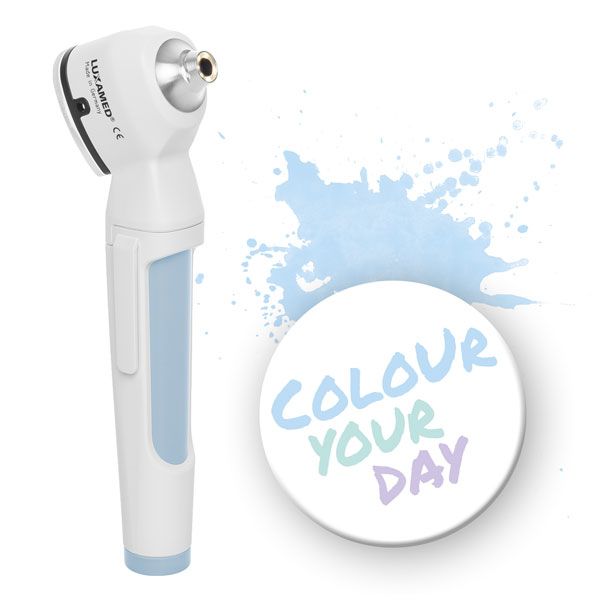 Otoscopio LuxaScope Auris LED 2.5 V CYD Ice Blue1