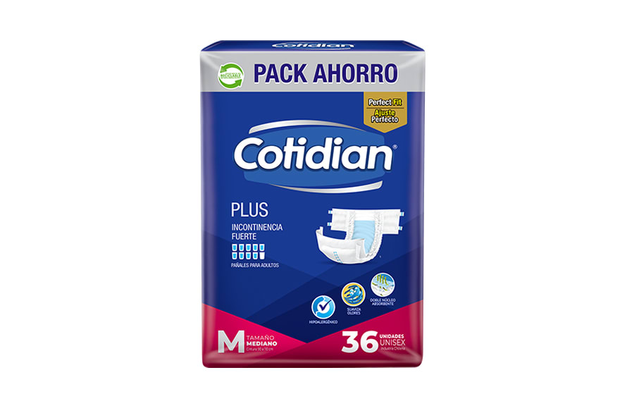 Pañal Cotidian Plus talla M x 36 uds.1