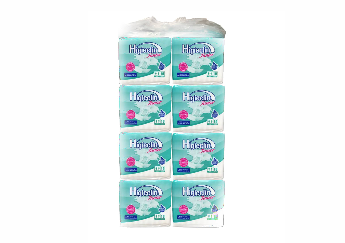 Pañal Higieclin Junior x10 uds. manga x 8 paq.1