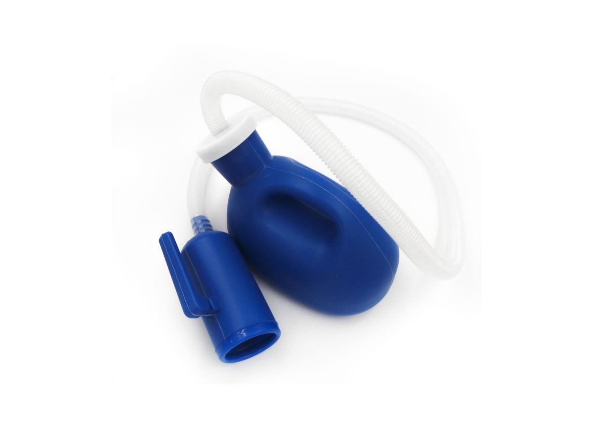Urinario Masculino con alargador Color Azul 1 Lt1