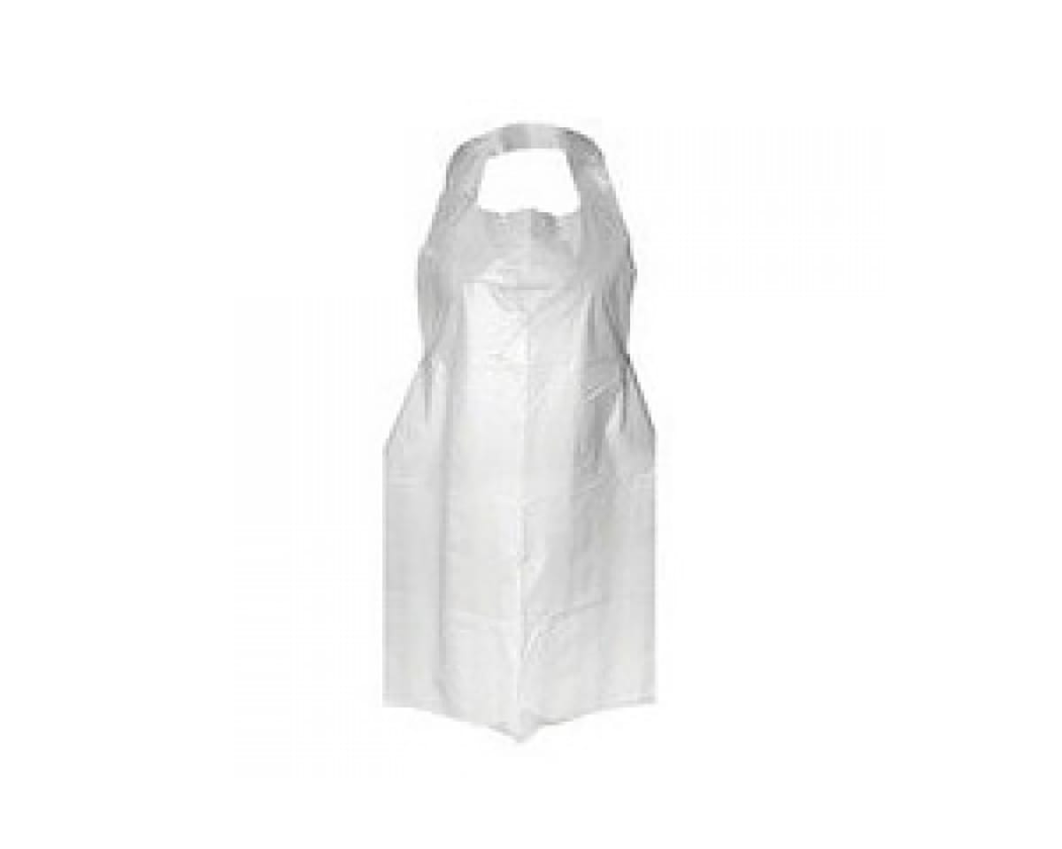 Pechera Plástica sin Mangas color Blanco 10 unds.2