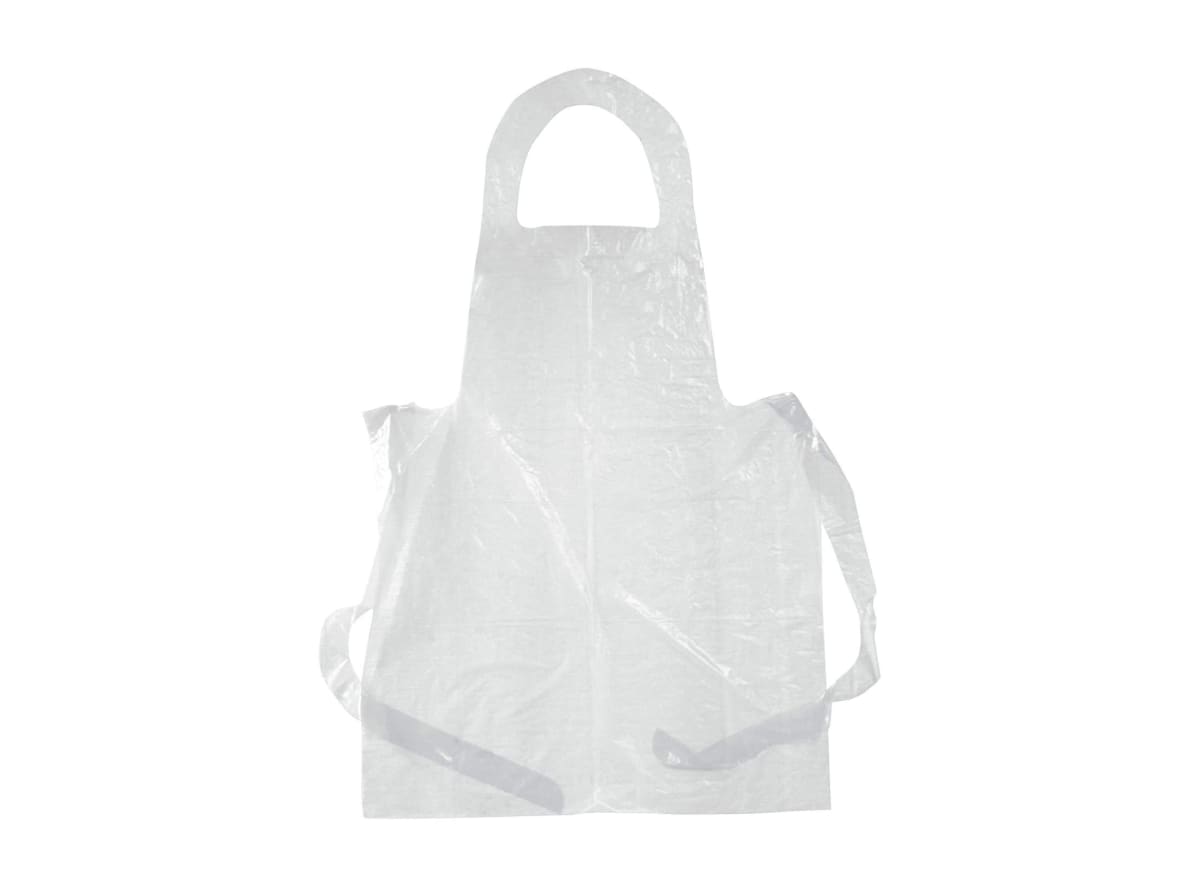 Pechera Plástica sin Mangas color Blanco 10 unds.1