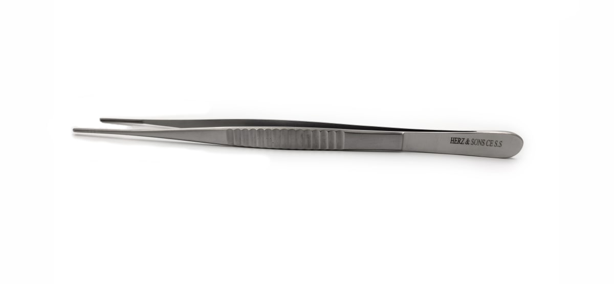Pinza de Bakey Recta Atraumática 200x2mm1