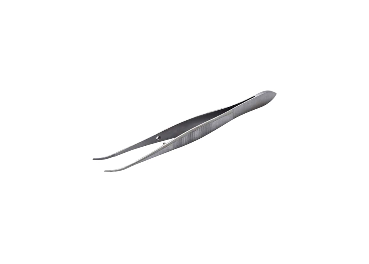 Pinza Iris curva 10 cm H&S1
