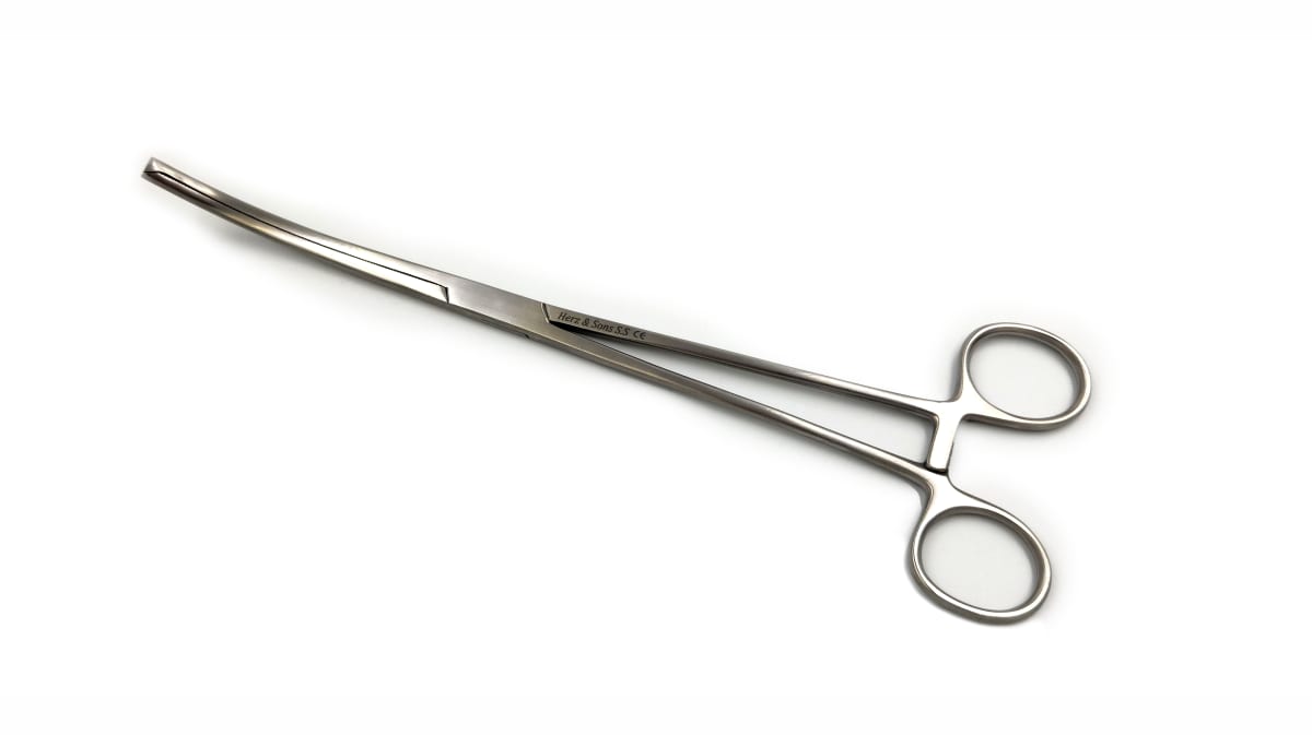 Pinza Kocher Curva 26 cm  H&S1