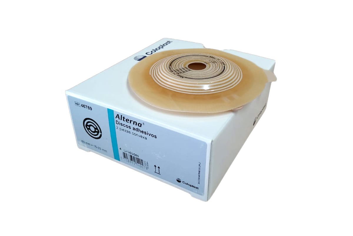 Placa Colostomía Coloplast 60mm ref 46769 pack caja x4 unds1