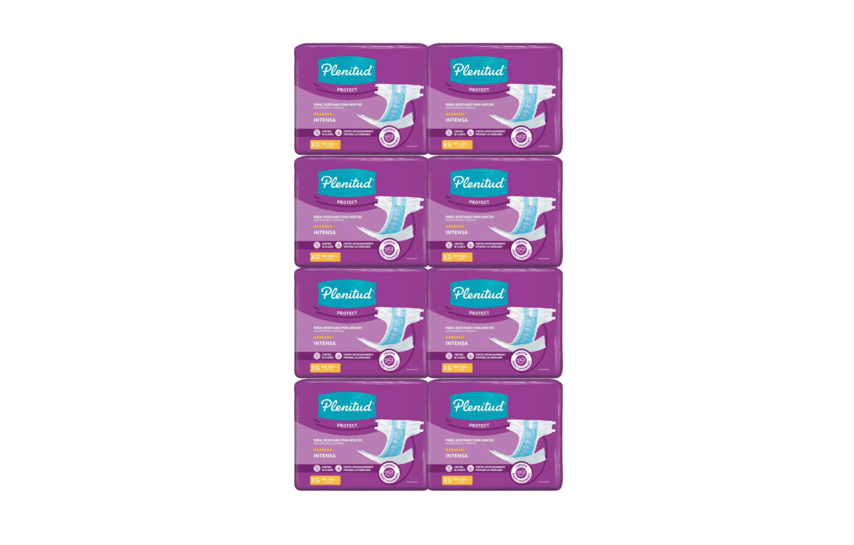 Pañal Plenitud Protect Adulto talla XG 8 ud, Manga x8 Paq.1